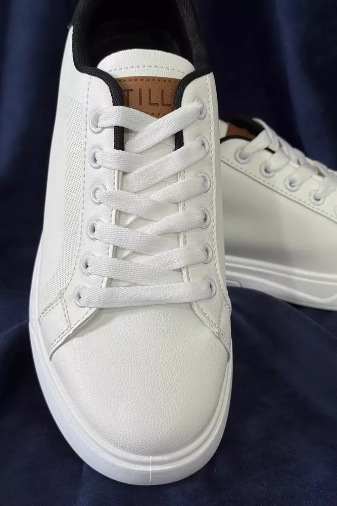 Купить Кеды мужские, цвет бело-черный, 248RR129 оптом - Фото №2