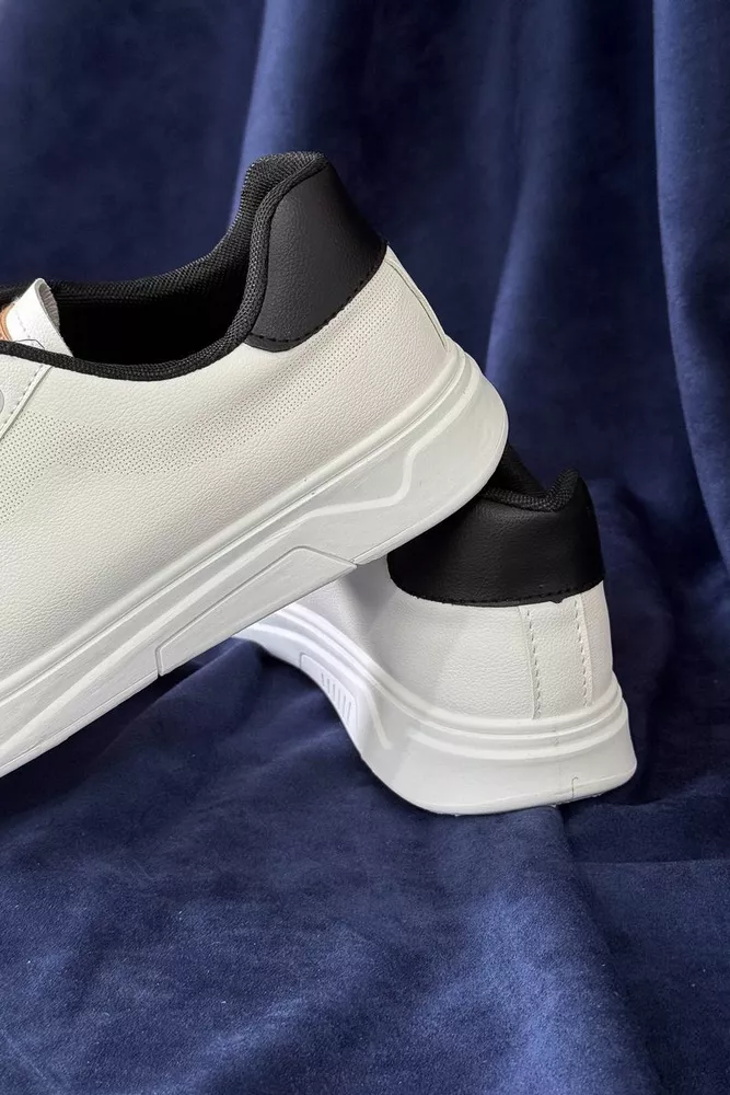 Купить Кеды мужские, цвет бело-черный, 248RR129 оптом - Фото №4