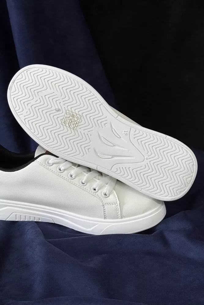 Купить Кеды мужские, цвет бело-черный, 248RR129 оптом - Фото №5