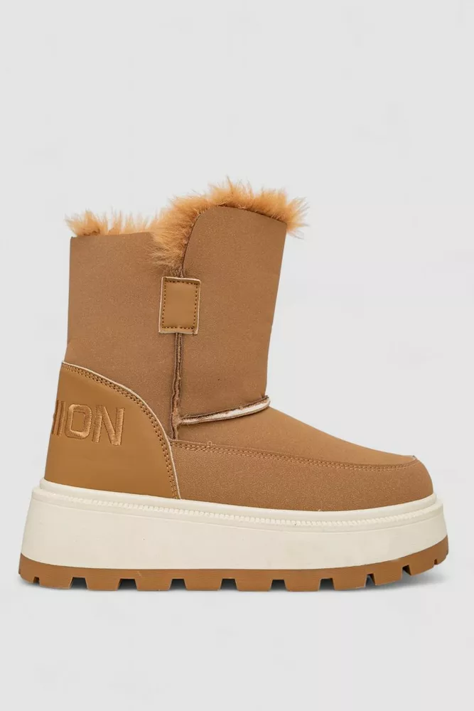 Купить Угги женские зимние на меху, цвет коричневый, 243R-A - Фото №1