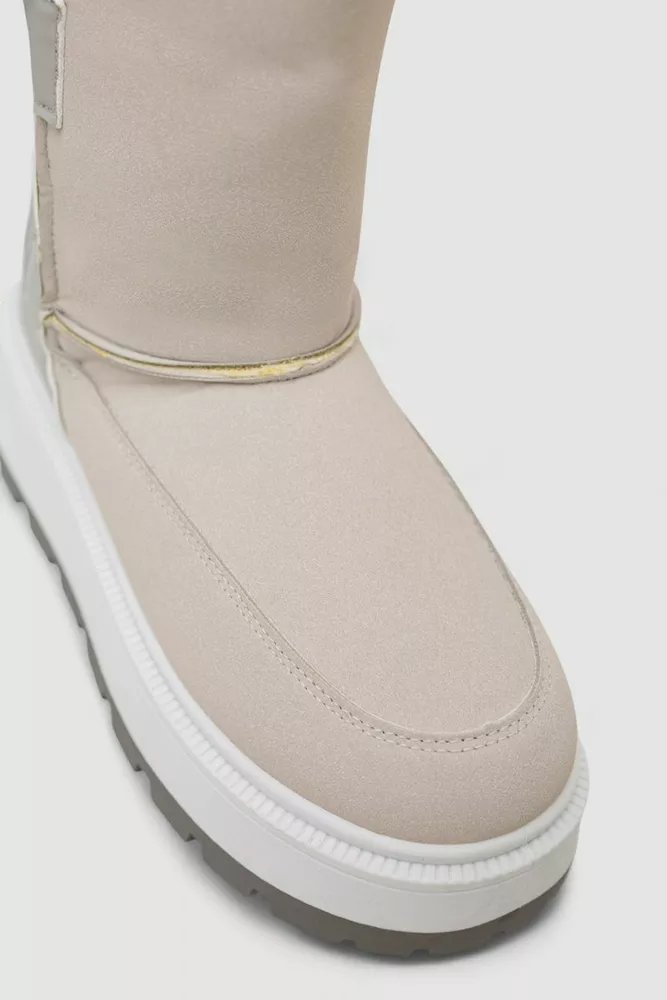 Купить Угги женские зимние на меху, цвет светло-серый, 243R-A - Фото №2