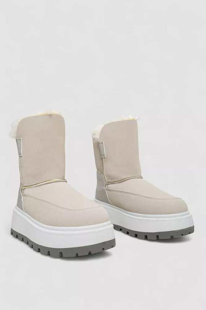 Купить Угги женские зимние на меху, цвет светло-серый, 243R-A - Фото №3