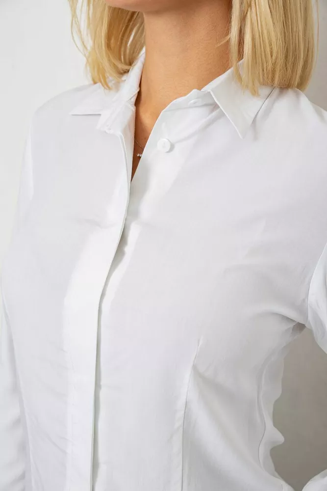 Купити Блуза класична  -уцінка, колір білий, 230R08-2-U - Фото №5
