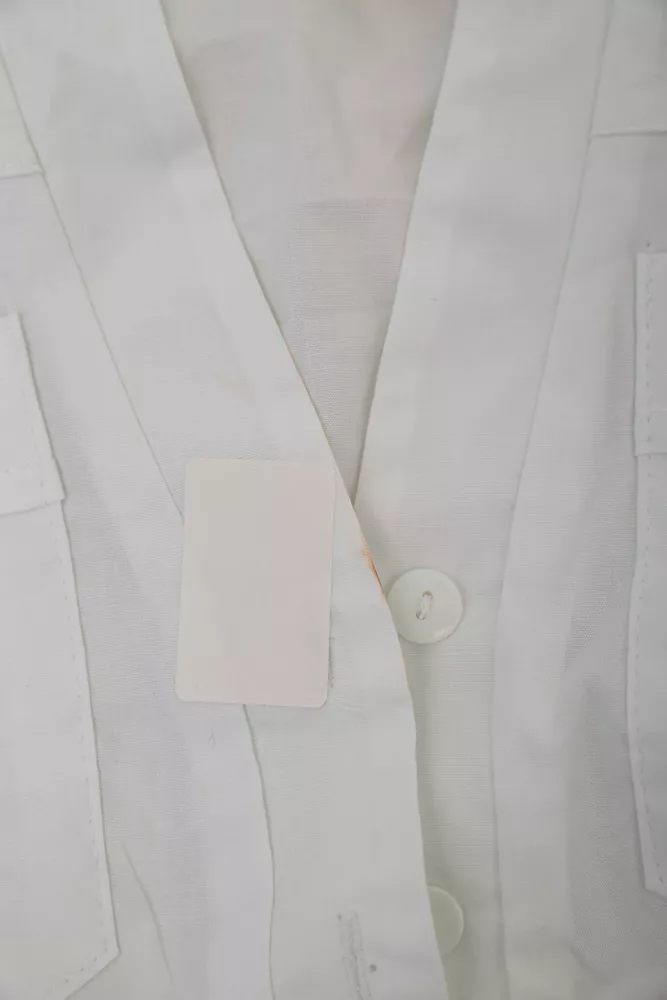 Купить Блуза однотонная  -уценка, цвет молочный, 230R96-15-U-4 оптом - Фото №6