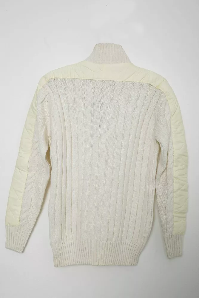 Купити Кофта чоловіча на ґудзиках  -уцінка, колір молочний, 214R50519-U - Фото №3