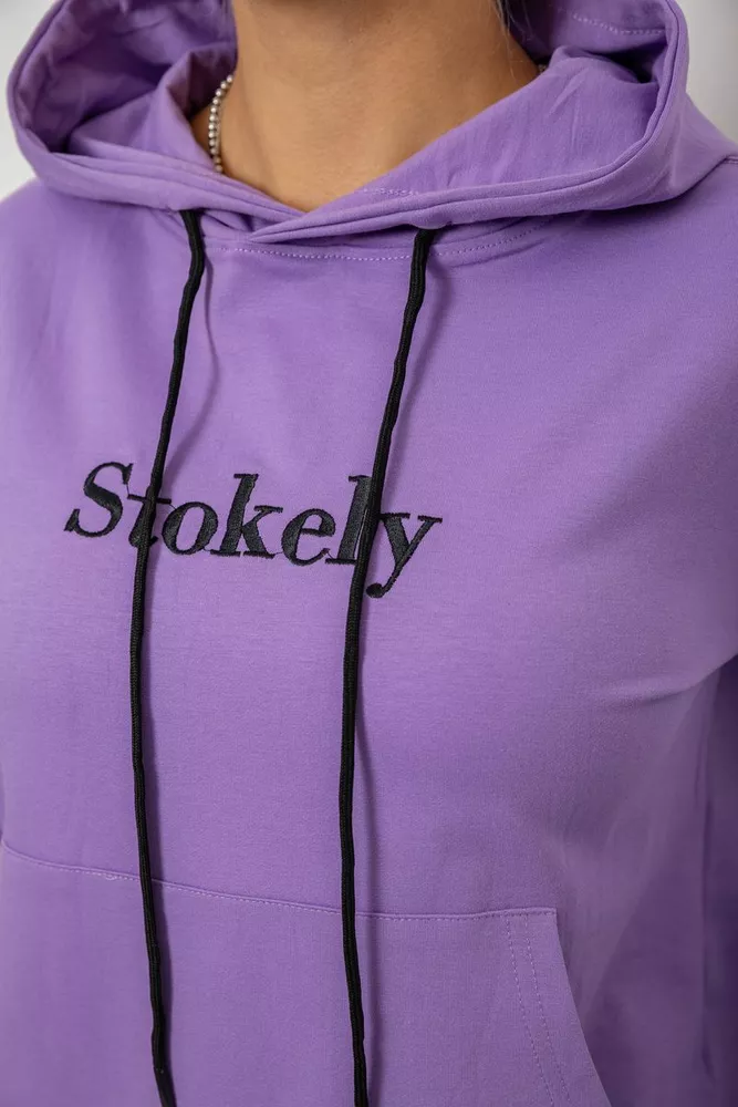 Купити Спортивний костюм жіночий двонитка  -уцінка, колір бузковий, 214R1419-006-U-15 - Фото №5