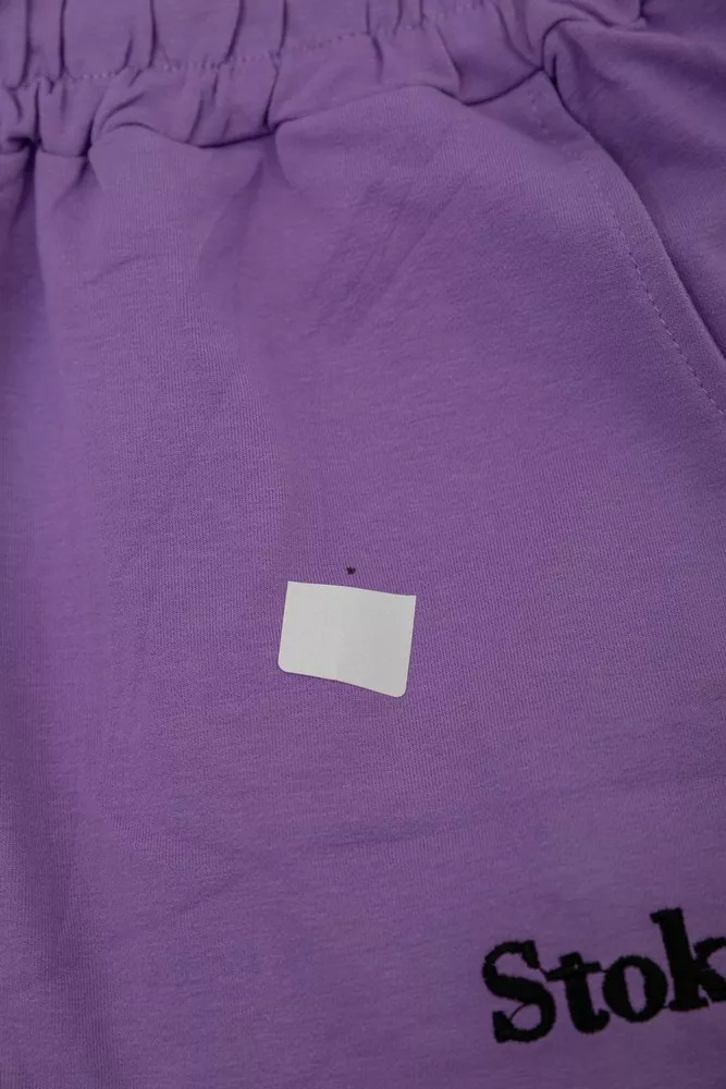 Купити Спортивний костюм жіночий двонитка  -уцінка, колір бузковий, 214R1419-006-U-15 - Фото №8