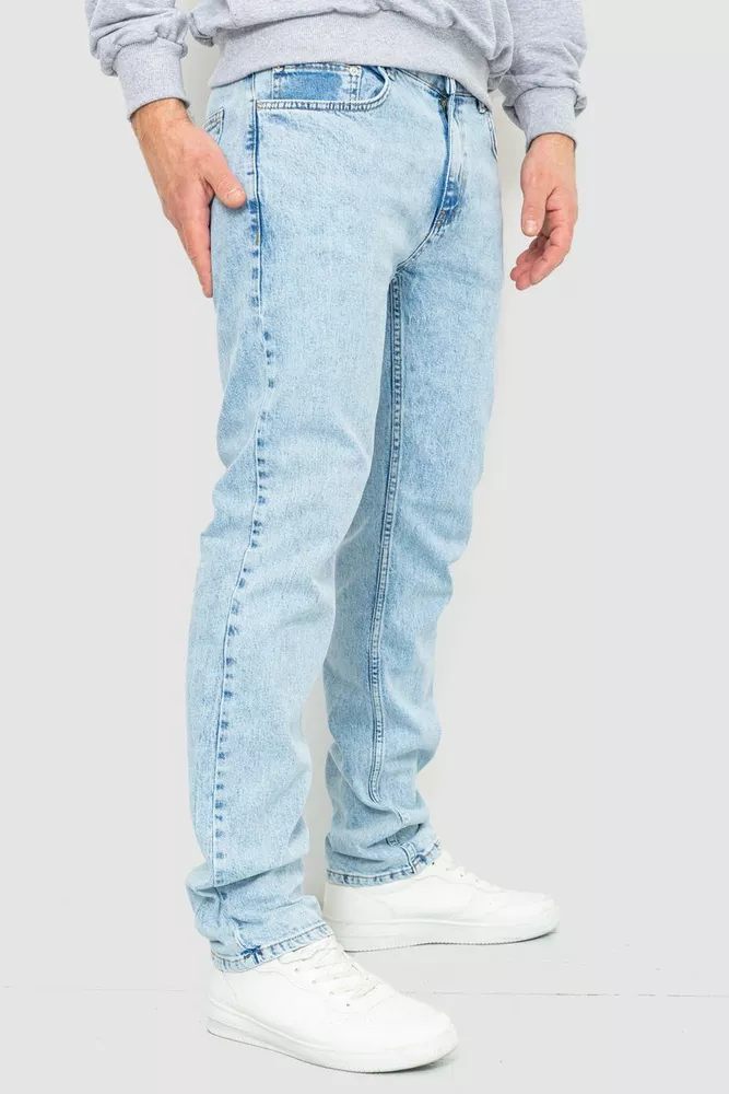 Купити Джинси чоловічі Slim, колір темно-блакитний, 157R37-21-004 - Фото №3