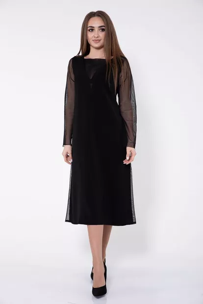Сукня жіноча, колір чорний, 115R356B