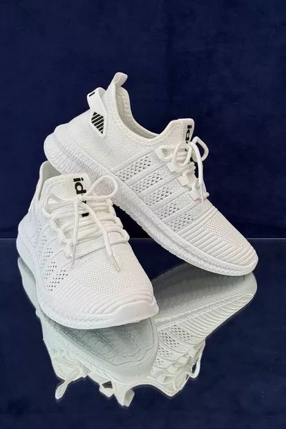 Кроссовки мужские текстиль, цвет белый, 243RF68-1