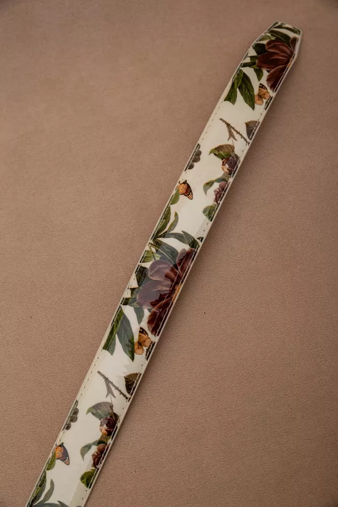 Купити Ремінь жіночий лаковий  -уцінка, колір різнобарвний, 196R3010W10-U оптом - Фото №4