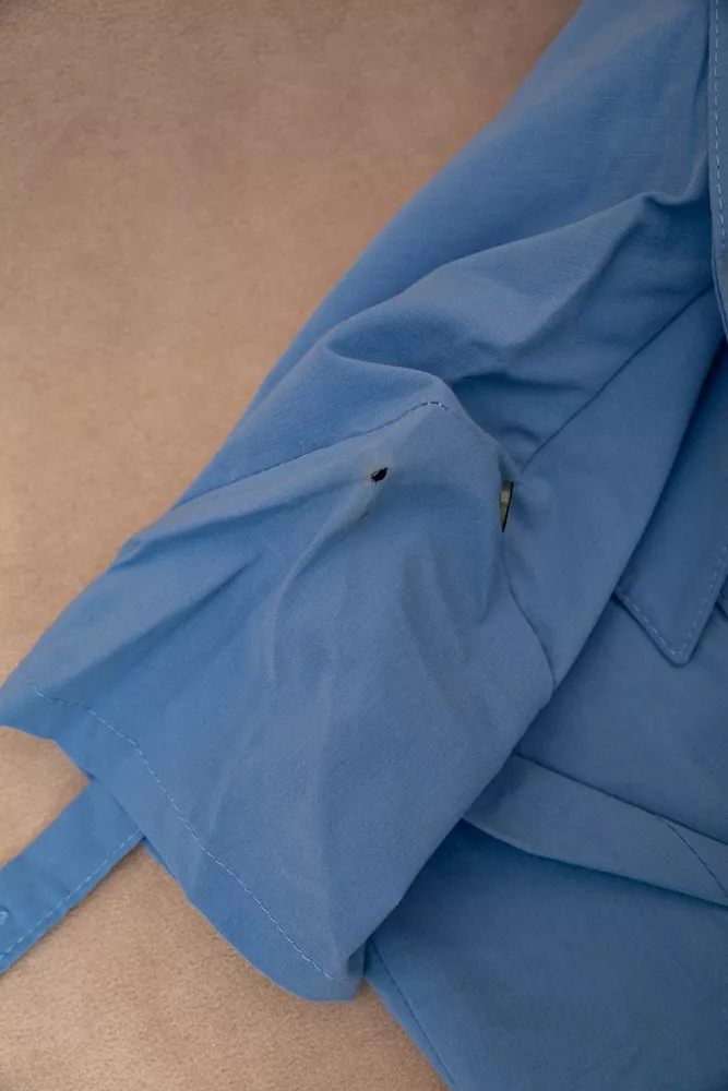 Купити Сорочка жіноча однотонна  -уцінка, колір джинс, 230R068-1-U-336 - Фото №6