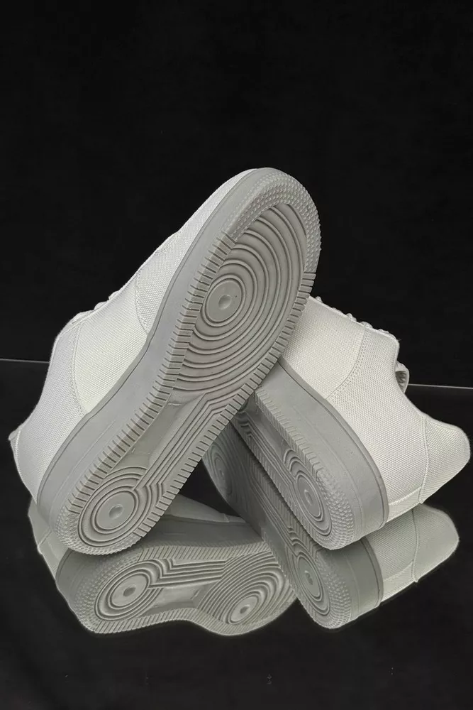 Купити Кросівки чоловічі текстиль  -уцінка, колір біло-сірий, 248RCX1610-U - Фото №5