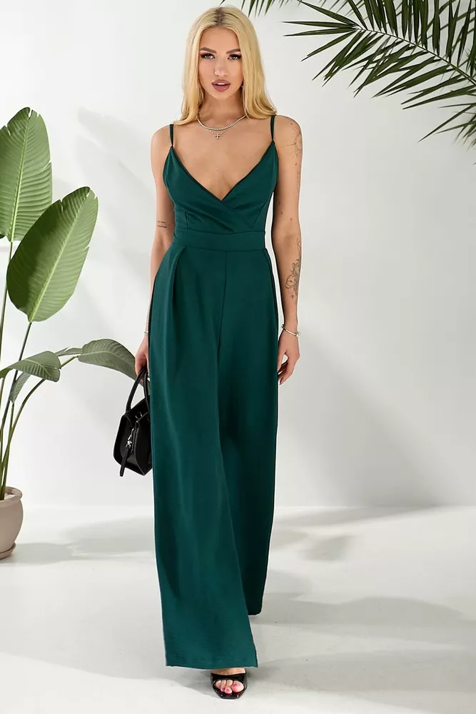 Купить Комбинезон женский, цвет зеленый, 257R370 - Фото №2