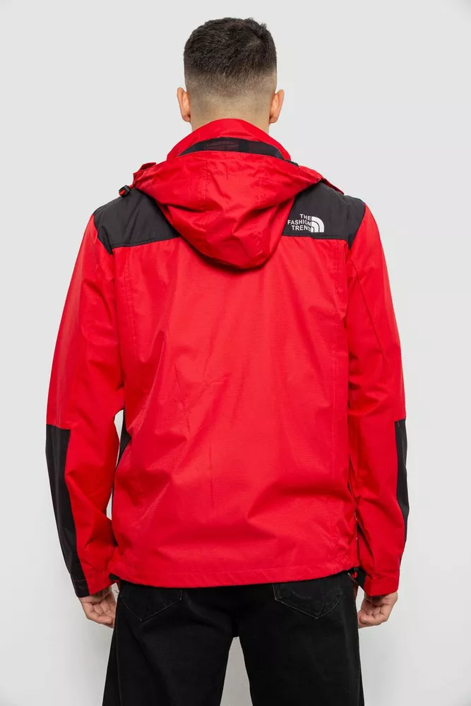 Купити Вітровка чоловіча з принтом 244R2512, колір Червоний - Фото №5