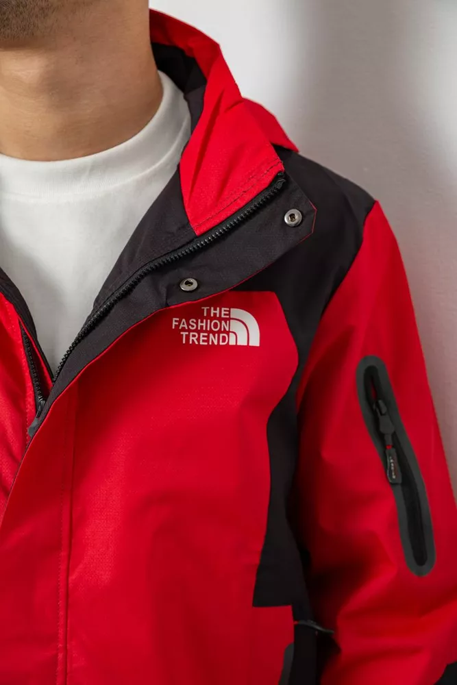 Купити Вітровка чоловіча з принтом 244R2512, колір Червоний - Фото №6