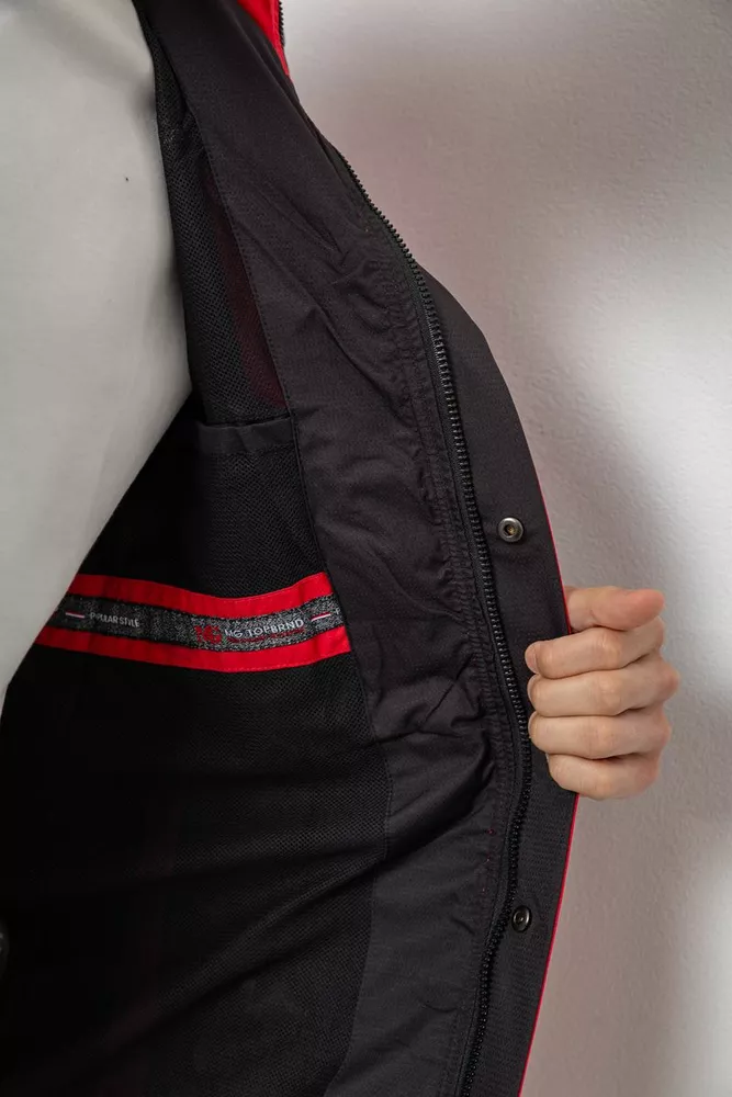 Купити Вітровка чоловіча з принтом 244R2512, колір Червоний - Фото №7