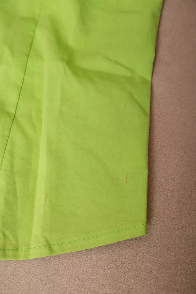 Купити Сорочка жіноча однотонна  -уцінка, колір салатовий, 230R068-1-U-338 оптом - Фото №6