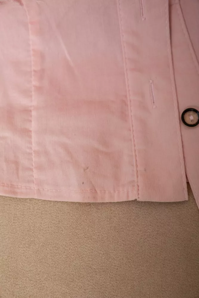 Купити Сорочка жіноча однотонна  -уцінка, колір світло-рожевий, 230R068-1-U-337 оптом - Фото №6