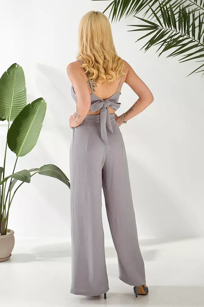 Купить Комбинезон женский, цвет серый, 257R370 - Фото №4