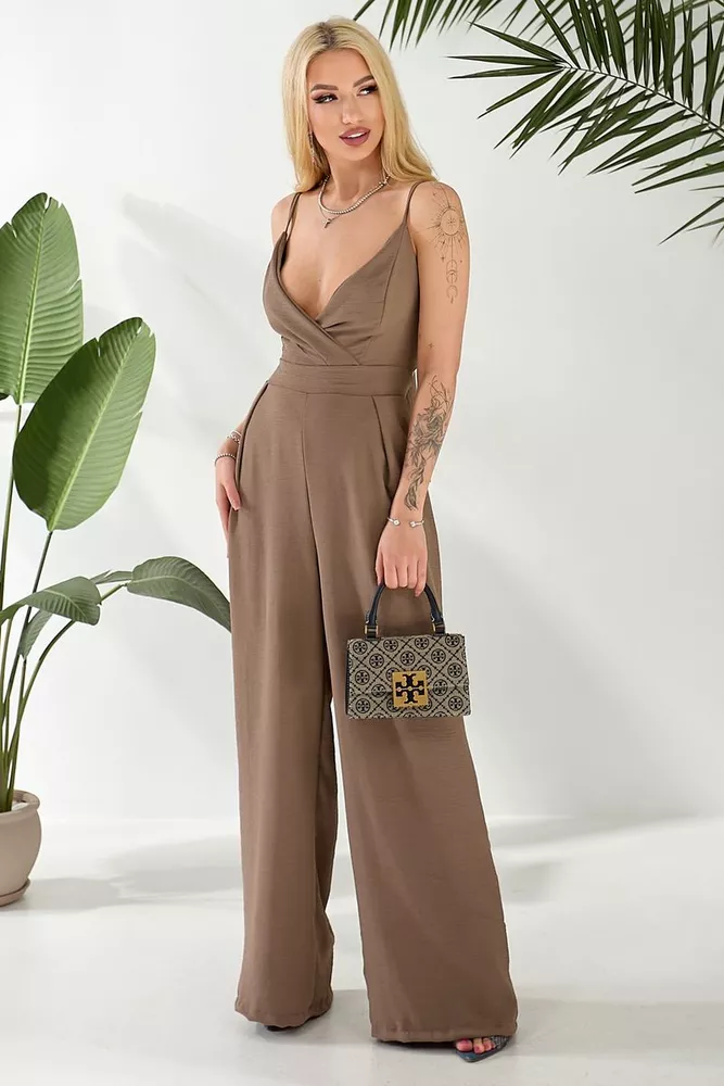 Купить Комбинезон женский, цвет мокко, 257R370 - Фото №3