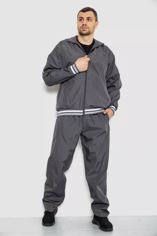 Купити Спорт чоловічий костюм  -уцінка, колір сірий, 244R901-U - Фото №2