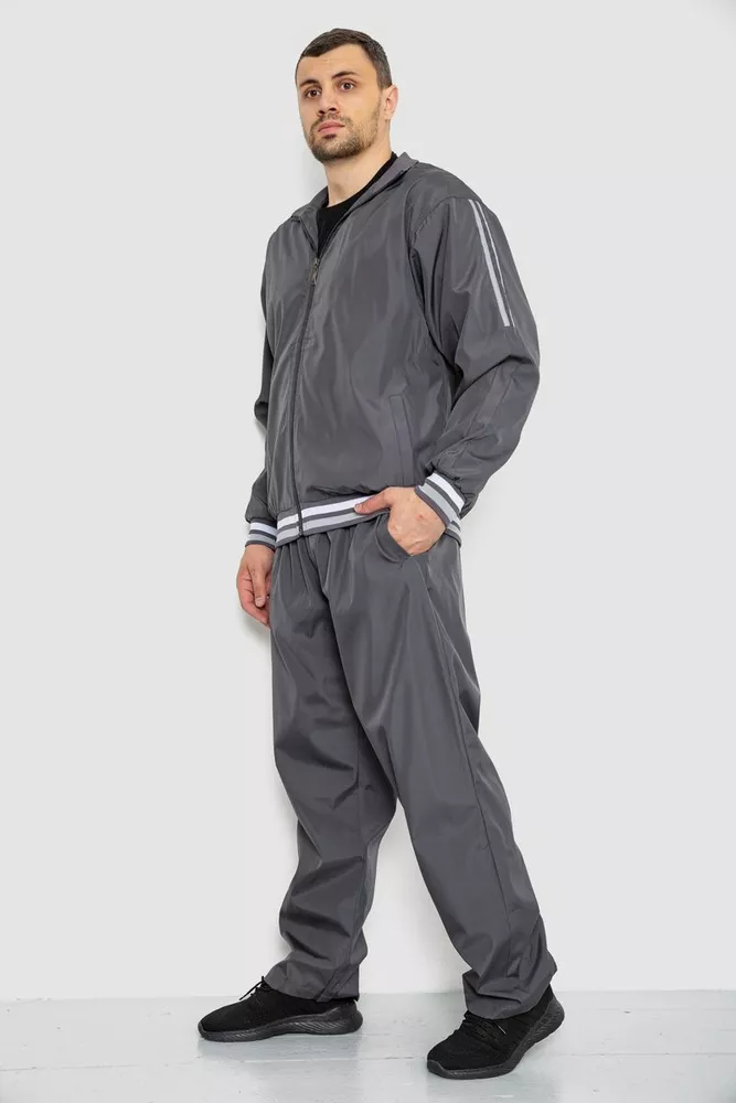 Купити Спорт чоловічий костюм  -уцінка, колір сірий, 244R901-U - Фото №3