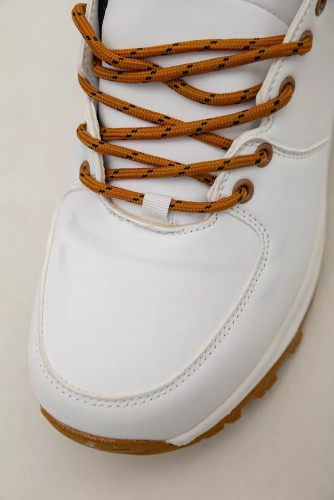 Купити Кросівки чоловічі зимові на хутрі  -уцінка, колір біло-жовтий, 248RH770-U-31 оптом - Фото №7