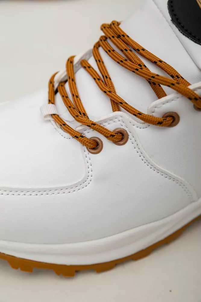 Купити Кросівки чоловічі зимові на хутрі  -уцінка, колір біло-жовтий, 248RH770-U-33 оптом - Фото №7