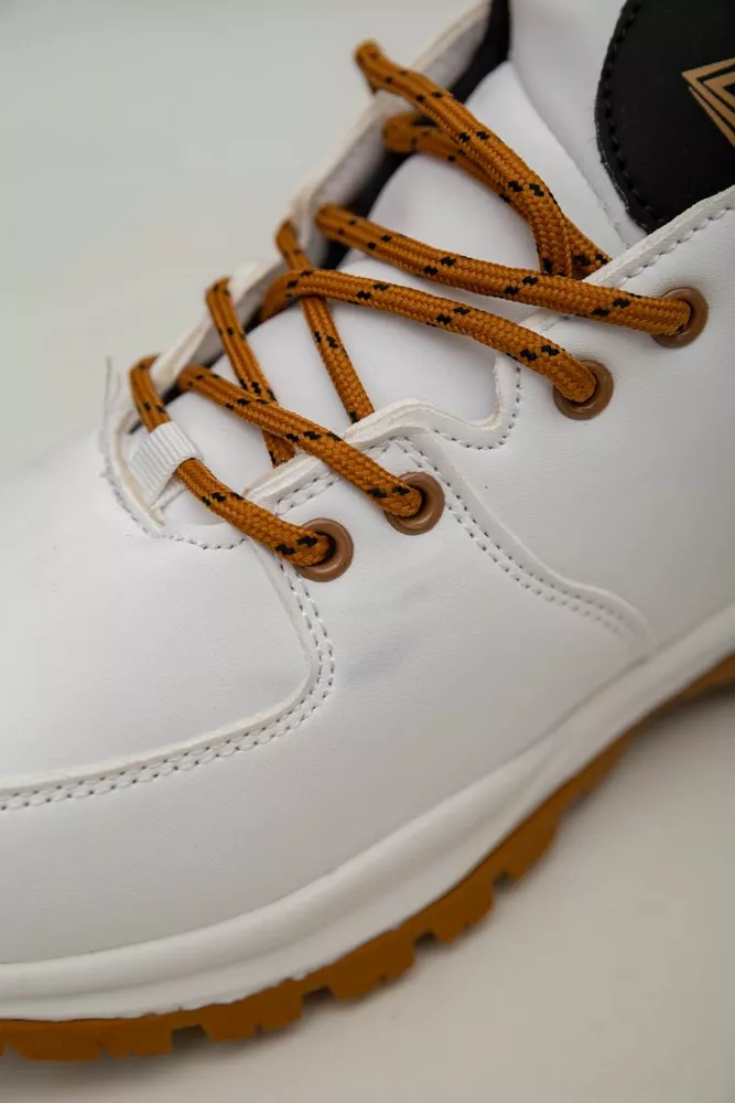 Купити Кросівки чоловічі зимові на хутрі  -уцінка, колір біло-жовтий, 248RH770-U-33 оптом - Фото №8