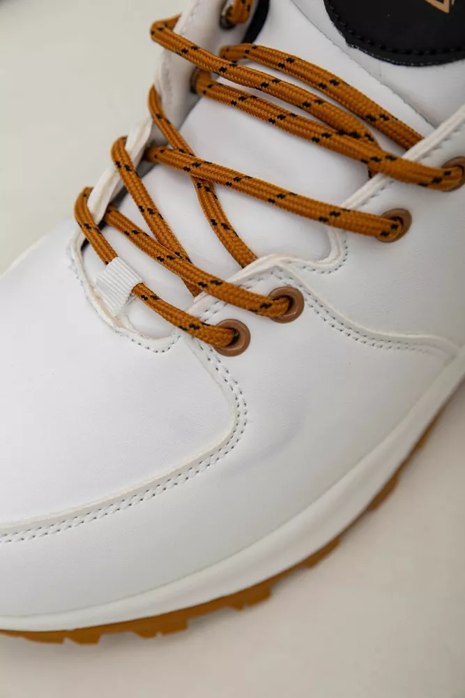 Купити Кросівки чоловічі зимові на хутрі  -уцінка, колір біло-жовтий, 248RH770-U-36 - Фото №7