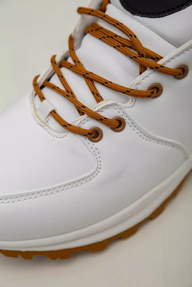 Купити Кросівки чоловічі зимові на хутрі  -уцінка, колір біло-жовтий, 248RH770-U-37 - Фото №7