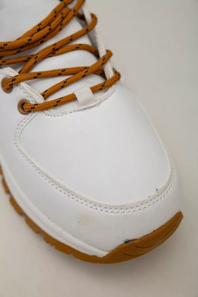 Купити Кросівки чоловічі зимові на хутрі  -уцінка, колір біло-жовтий, 248RH770-U-38 - Фото №7