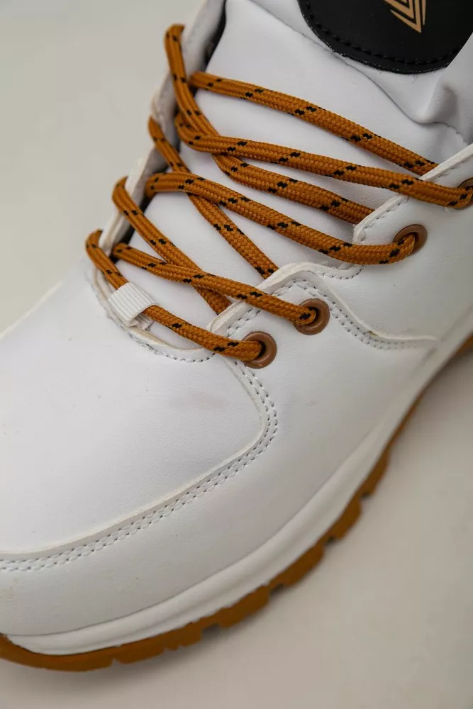 Купити Кросівки чоловічі зимові на хутрі  -уцінка, колір біло-жовтий, 248RH770-U-38 - Фото №8