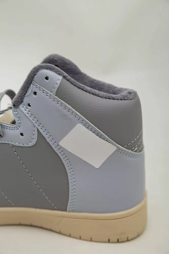 Купить Кроссовки женские зимние на меху  -уценка, цвет серо-голубой, 248RH1060-U-12 оптом - Фото №8