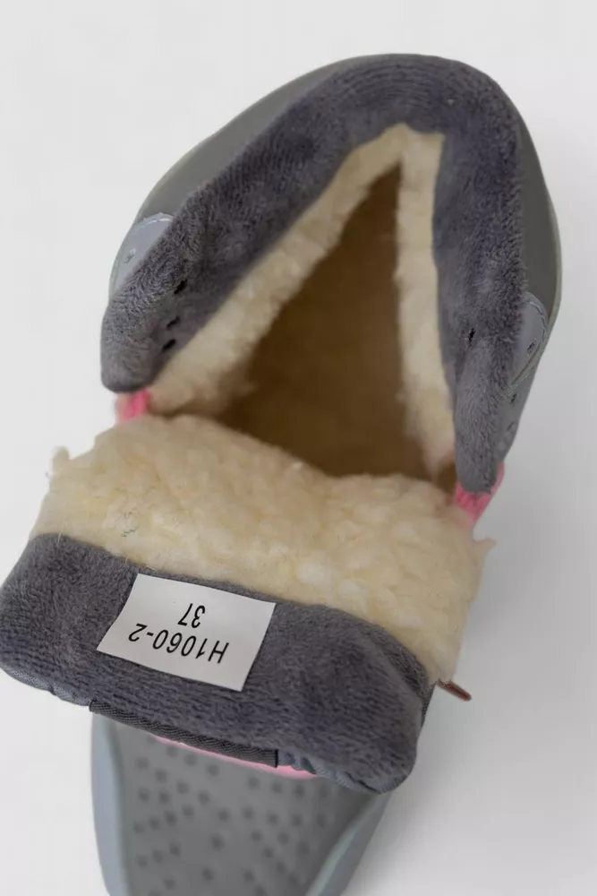 Купити Кросівки жіночі зимові на хутрі  -уцінка, колір сіро-блакитний, 248RH1060-U-13 оптом - Фото №6