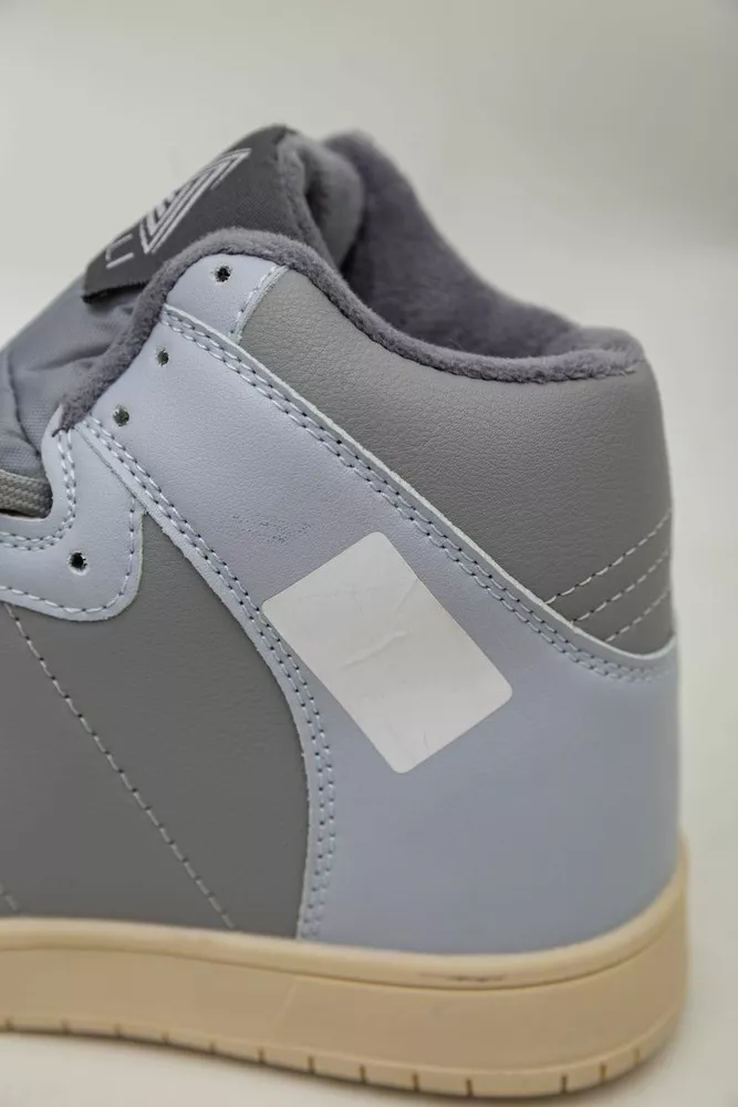 Купити Кросівки жіночі зимові на хутрі  -уцінка, колір сіро-блакитний, 248RH1060-U-13 оптом - Фото №8