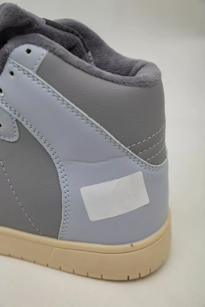 Купити Кросівки жіночі зимові на хутрі  -уцінка, колір сіро-блакитний, 248RH1060-U-14 оптом - Фото №8