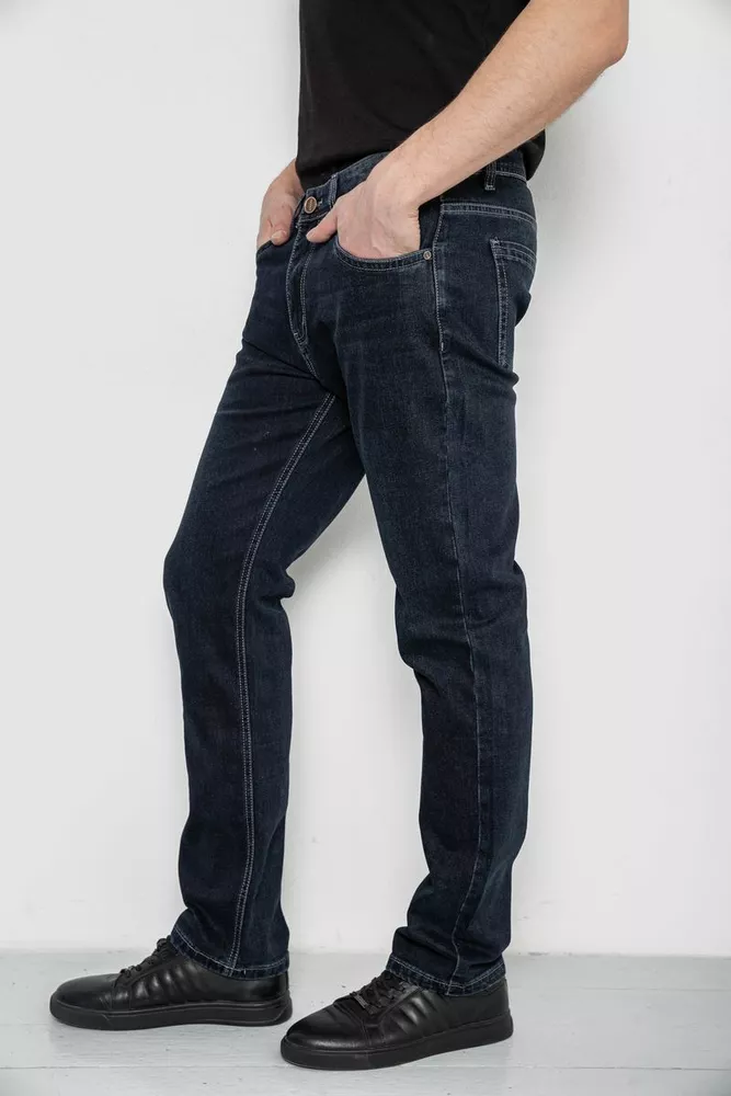 Купить Джинсы мужские демисезонные  -уценка, цвет темно-синий, 243R8136-U-8 - Фото №3