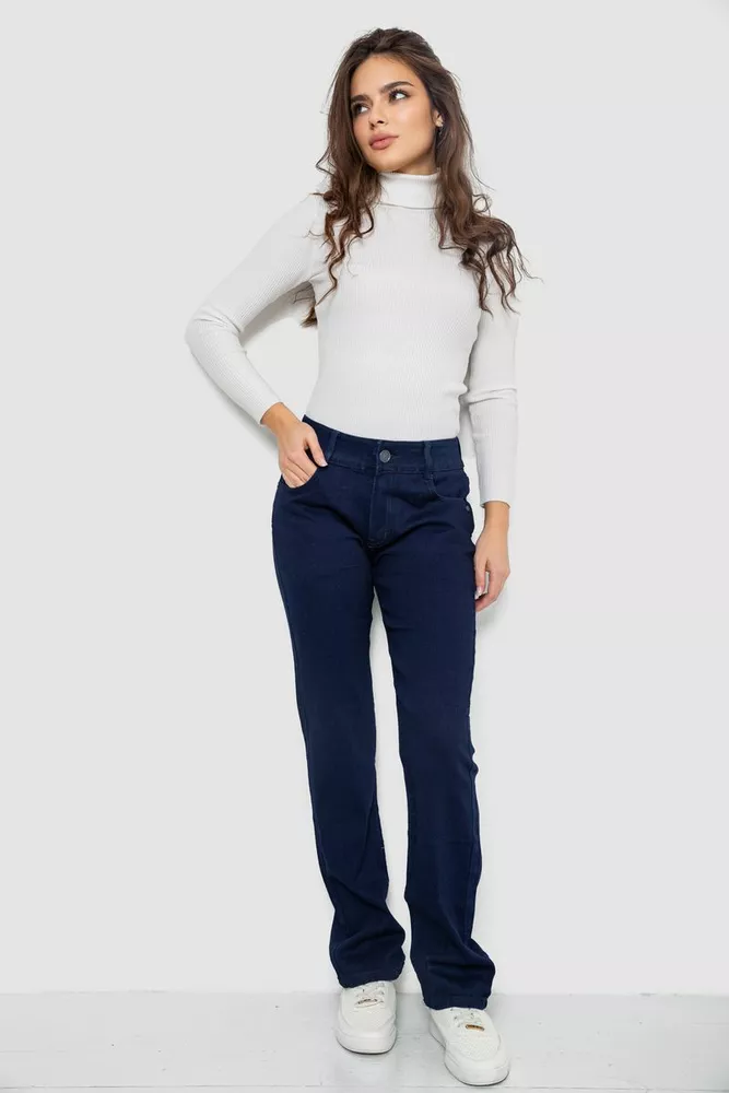Купити Джинси жіночі Slim Fit, колір темно-синій, 244R1052 - Фото №2