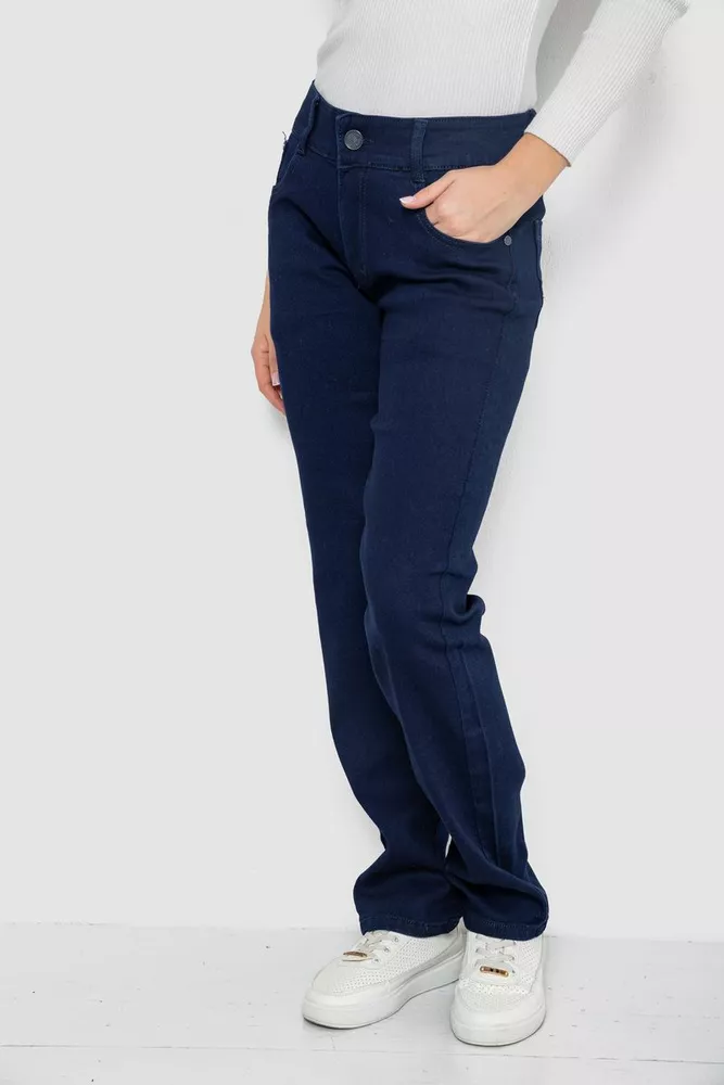 Купити Джинси жіночі Slim Fit, колір темно-синій, 244R1052 - Фото №3