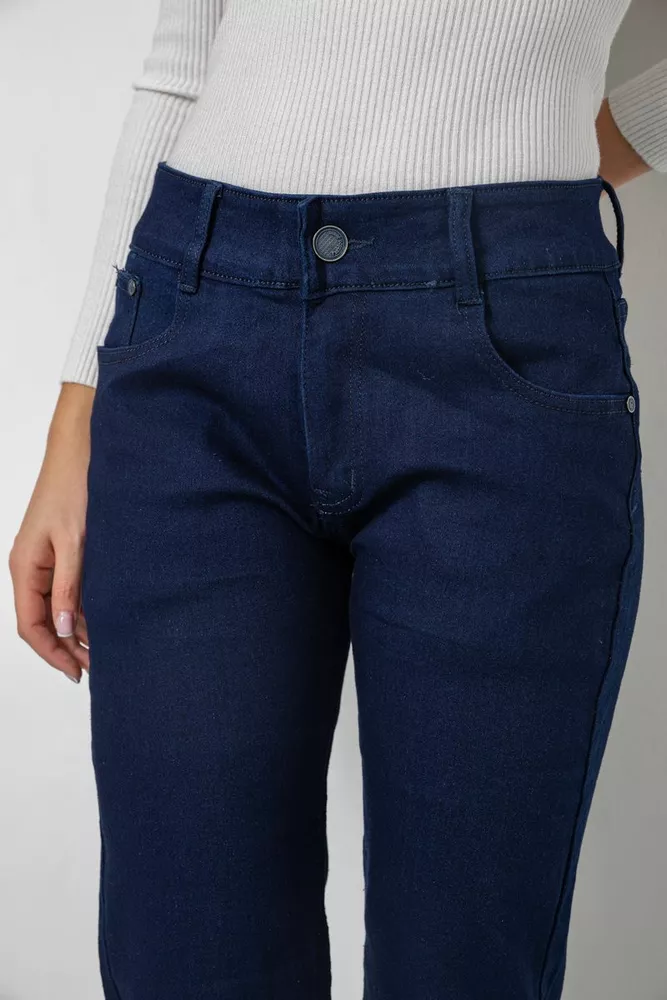 Купити Джинси жіночі Slim Fit, колір темно-синій, 244R1052 - Фото №5
