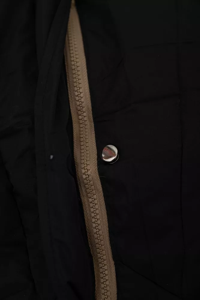 Купить Куртка женская двусторонняя зимняя  -уценка, цвет черный, 244R24115-U-1 - Фото №12