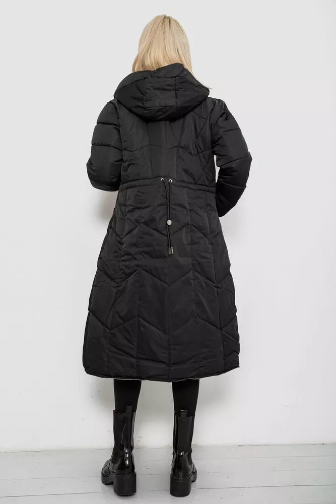 Купить Куртка женская двусторонняя зимняя  -уценка, цвет черный, 244R24115-U-1 - Фото №3