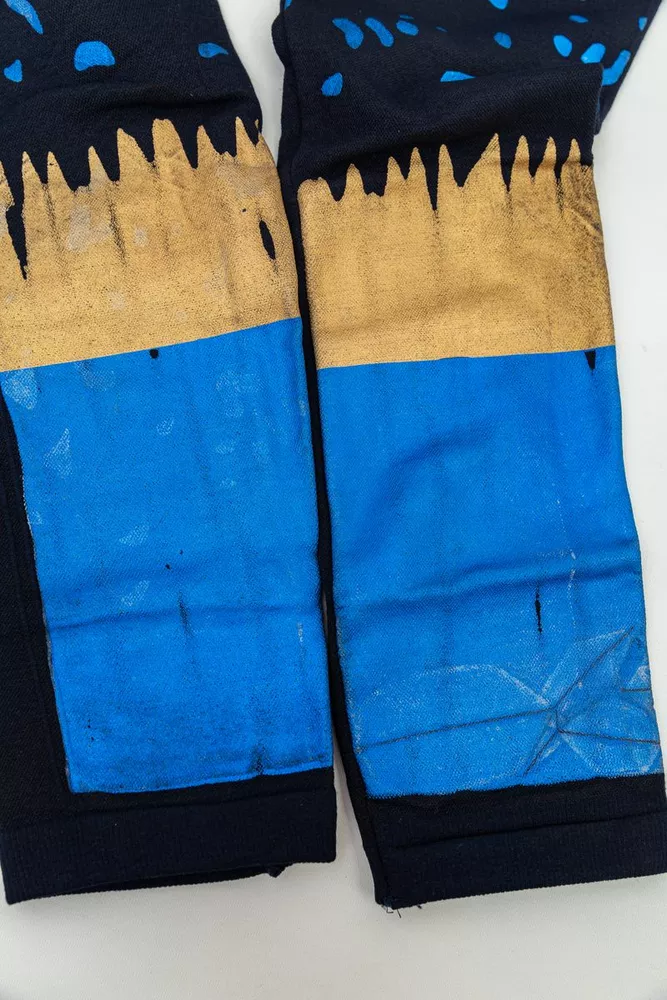 Купити Лосини жіночі теплі на флісі  -уцінка, колір чорний, 131R6000-U-1 - Фото №2