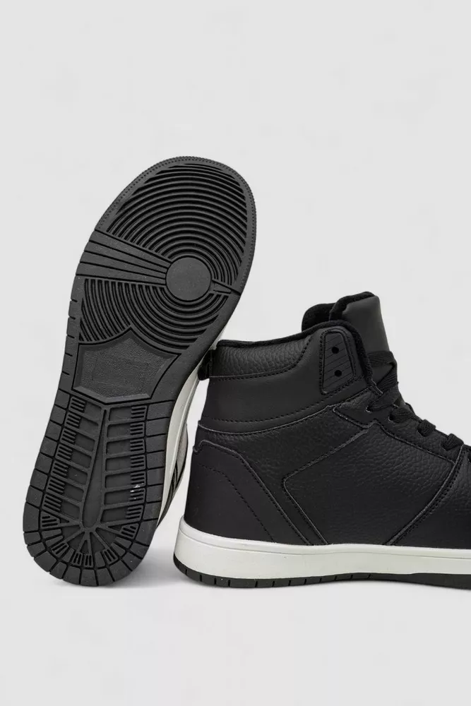 Купить Кроссовки мужские зимние на меху  -уценка, цвет черно-белый, 248RH1070-U-3 - Фото №5