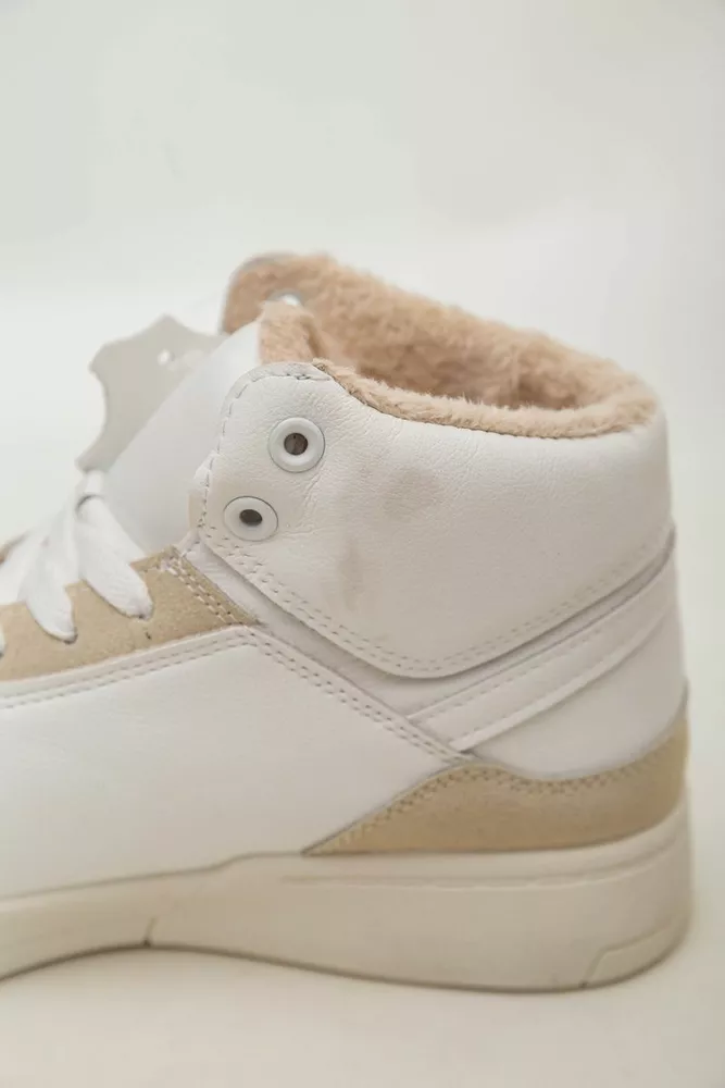 Купити Кросівки жіночі зимові на хутрі  -уцінка, колір біло-бежевий, 248RAD500-U - Фото №7