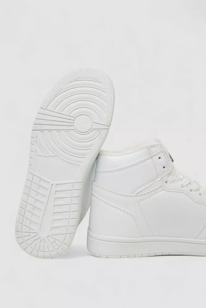 Купити Кросівки жіночі зимові на хутрі  -уцінка, колір білий, 248RHB470-U-3 - Фото №5