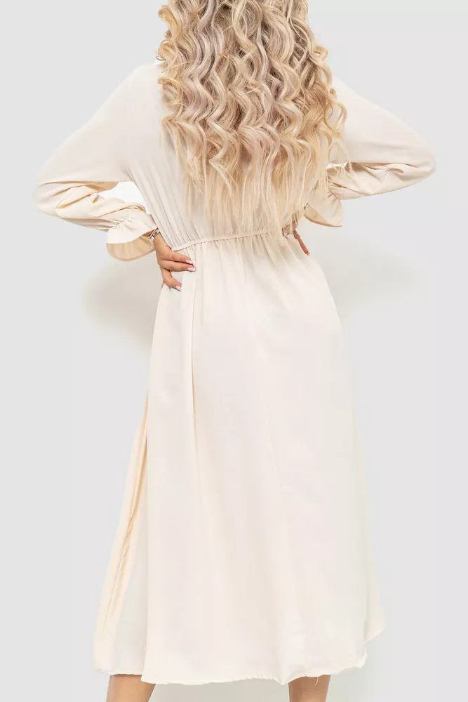 Купити Ошатне плаття  -уцінка, колір кремовий, 204R601-U-4 - Фото №5