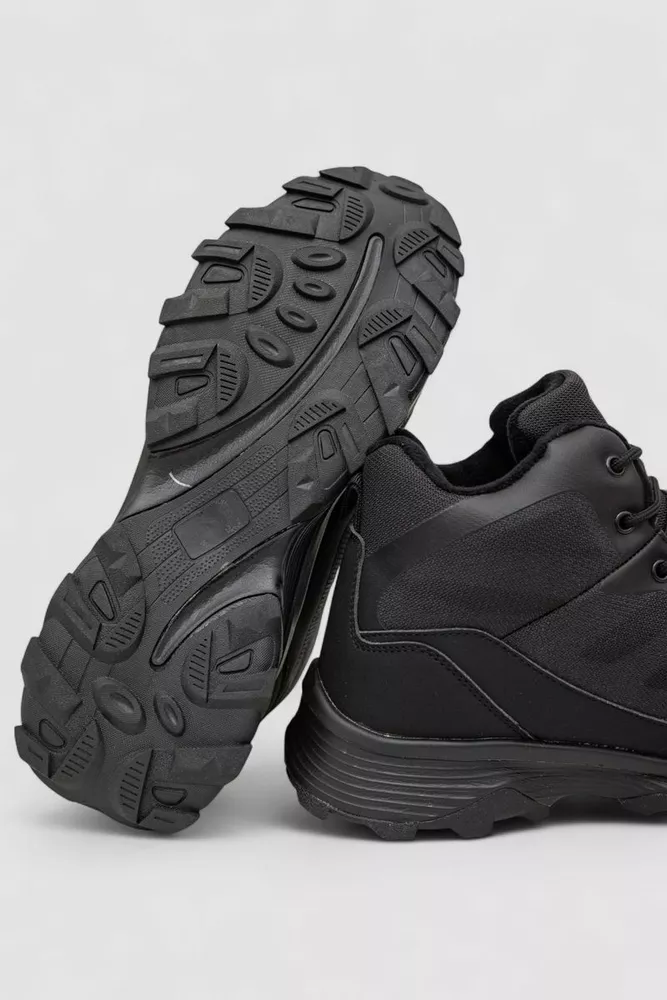 Купити Кросівки чоловічі зимові на хутрі, колір чорний, 248RH1090 - Фото №5